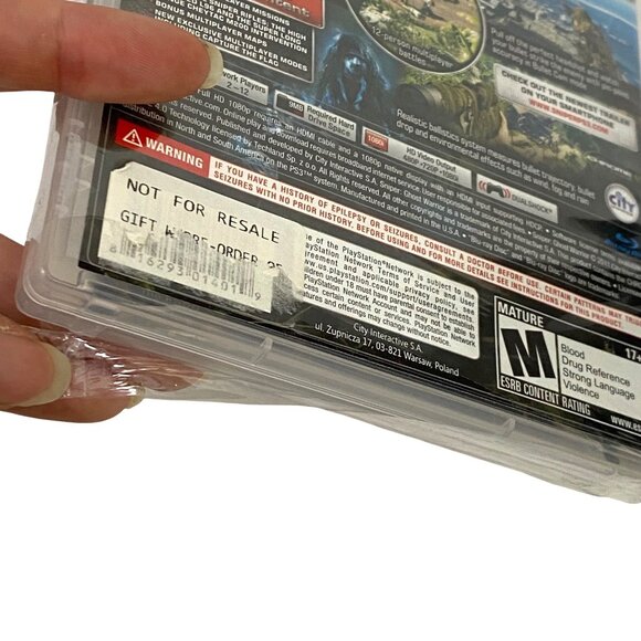 Sniper Ghost Warrior Sony PlayStation 3 PS3 Video Game M Mature Sealed Tears** - Picture 3 of 8